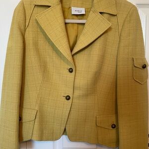 Akris Punto Yellow Textured Blazer